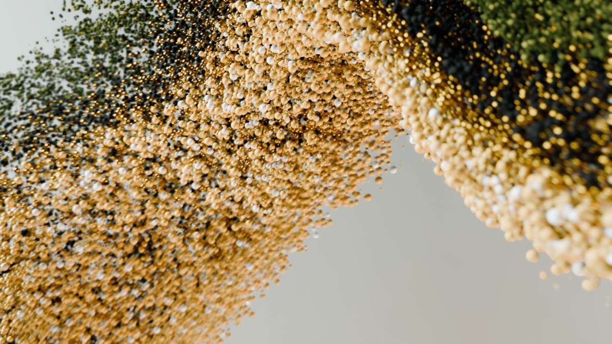 härkäpavun molekyylit visualisoituna